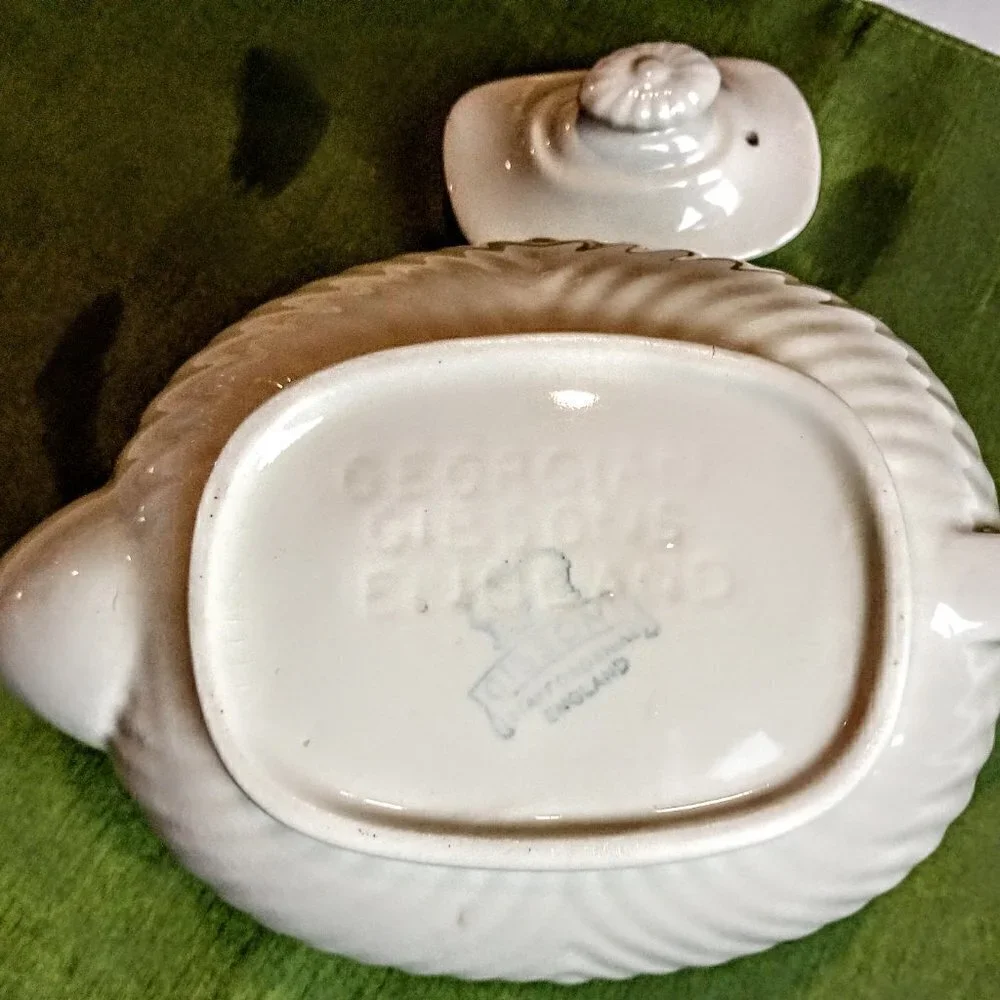 Georgian Gibsons Staffordshire Ceramic Teapot